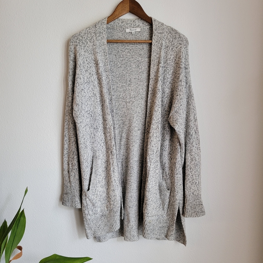Madewell knit oversized cardigan grey